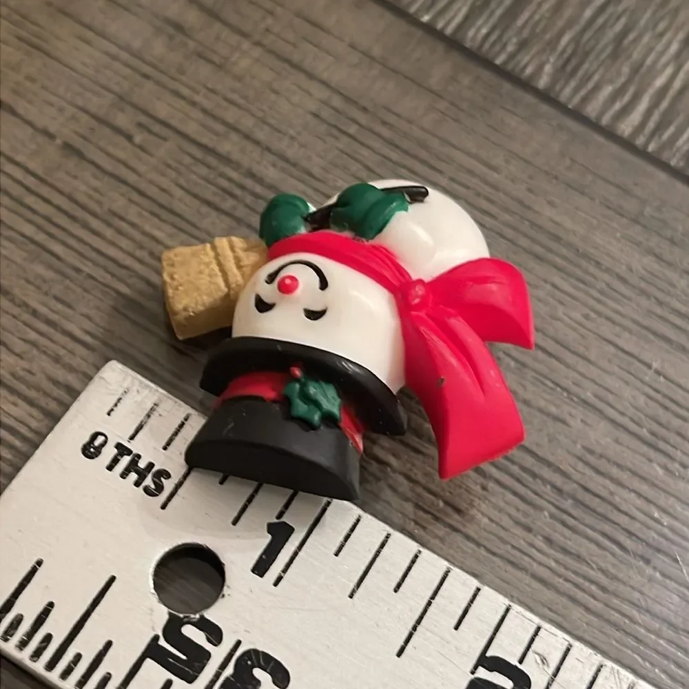Vintage Whimsical Hallmark Holiday Snowman Lapel Pin Christmas Brooch